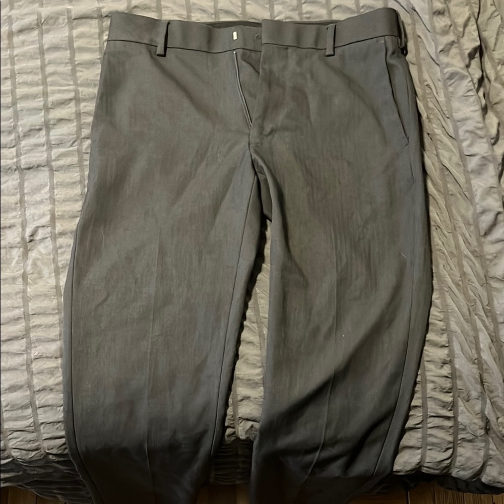 Van Heusen Gray Dress Pants with Belt Loops